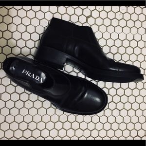 Prada Shoes - Prada Mens Chelsea Boot Prada Shoes - Prada Mens Chelsea Boot